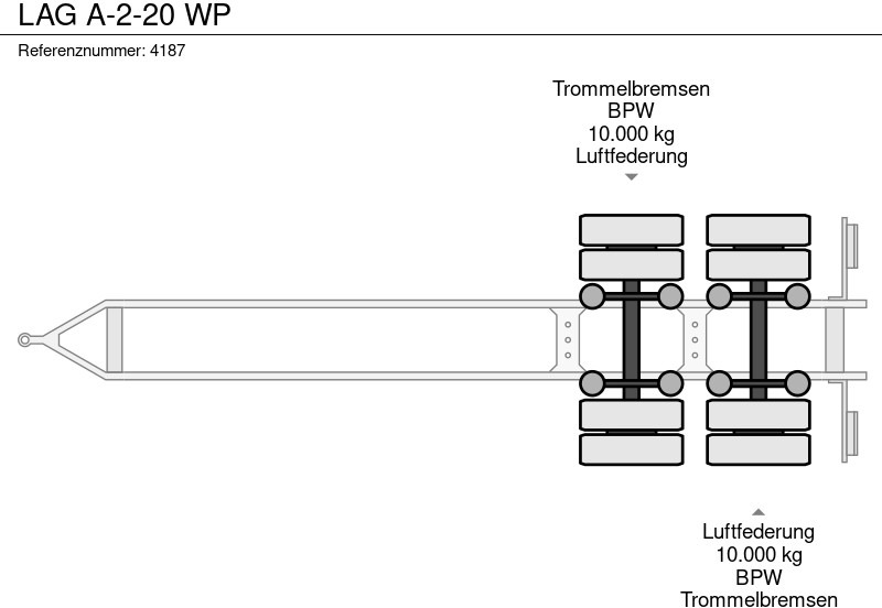 Trailer dengan terpal samping LAG A-2-20 WP: gambar 14