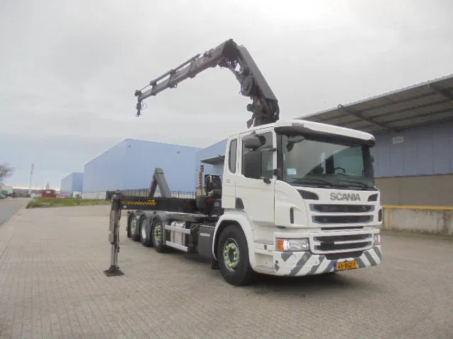 Scania P370 8X2 HAAK + KRAAN NL TRUCK LOW KM - Hook lift, Truk derek: gambar 3 Scania P370 8X2 HAAK + KRAAN NL TRUCK LOW KM - Hook lift, Truk derek: gambar 3