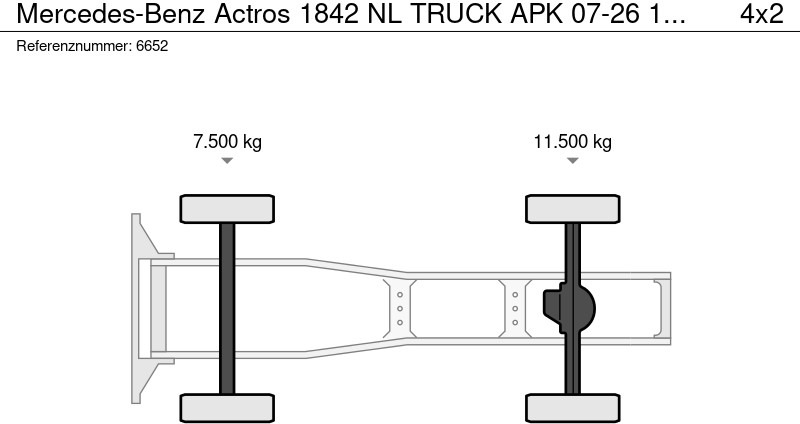 Tractor head Mercedes-Benz Actros 1842 NL TRUCK APK 07-26 15X IN STOCK: gambar 20
