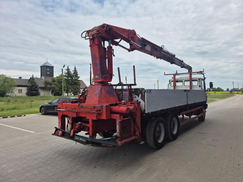 Mercedes-Benz 1320 + HMF 6.5 ton crane - Truk flatbed, Truk derek: gambar 3 Mercedes-Benz 1320 + HMF 6.5 ton crane - Truk flatbed, Truk derek: gambar 3