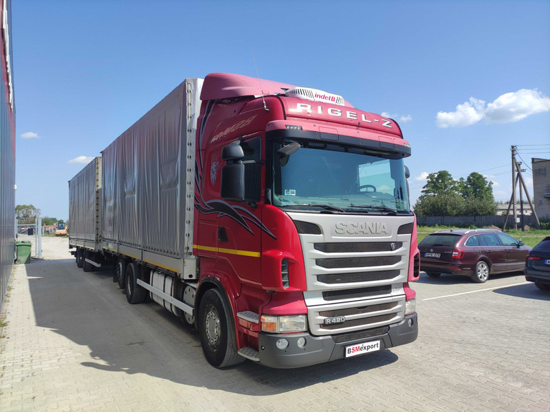 Scania R420 curtainsider truck + curtain side trailer - Truk dengan terpal samping: gambar 2 Scania R420 curtainsider truck + curtain side trailer - Truk dengan terpal samping: gambar 2