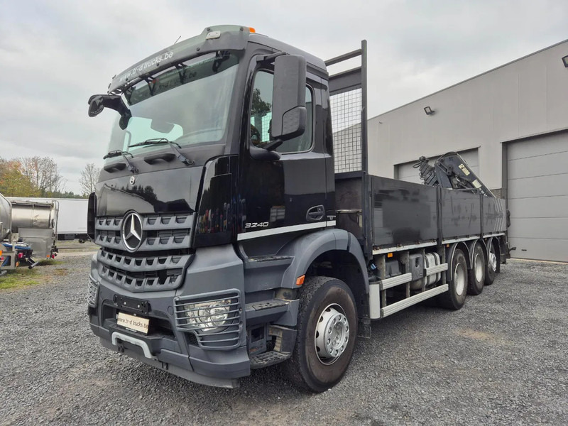 Mercedes-Benz Arocs 3240 8X4 - HIAB 166E-5 HIPRO WITH REMOTE CONTROL - ROTATOR - Truk flatbed, Truk derek: gambar 1 Mercedes-Benz Arocs 3240 8X4 - HIAB 166E-5 HIPRO WITH REMOTE CONTROL - ROTATOR - Truk flatbed, Truk derek: gambar 1