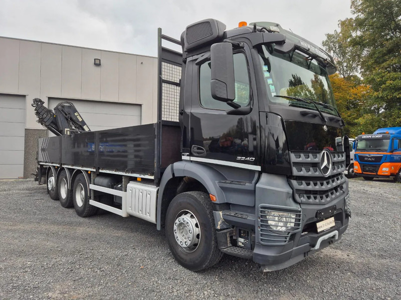 Mercedes-Benz Arocs 3240 8X4 - HIAB 166E-5 HIPRO WITH REMOTE CONTROL - ROTATOR - Truk flatbed, Truk derek: gambar 3 Mercedes-Benz Arocs 3240 8X4 - HIAB 166E-5 HIPRO WITH REMOTE CONTROL - ROTATOR - Truk flatbed, Truk derek: gambar 3