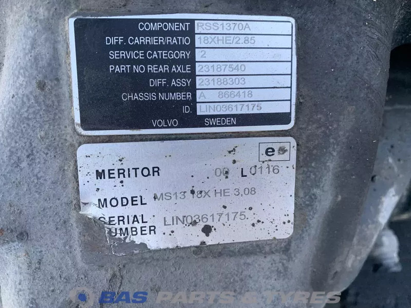 Meritor Differentieel Volvo RSS1370A 23194000 - Gigi diferensial untuk Truk: gambar 5 Meritor Differentieel Volvo RSS1370A 23194000 - Gigi diferensial untuk Truk: gambar 5