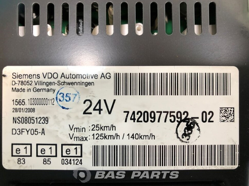 Renault Premium Euro 4-5 - Dasbor untuk Truk: gambar 3 Renault Premium Euro 4-5 - Dasbor untuk Truk: gambar 3