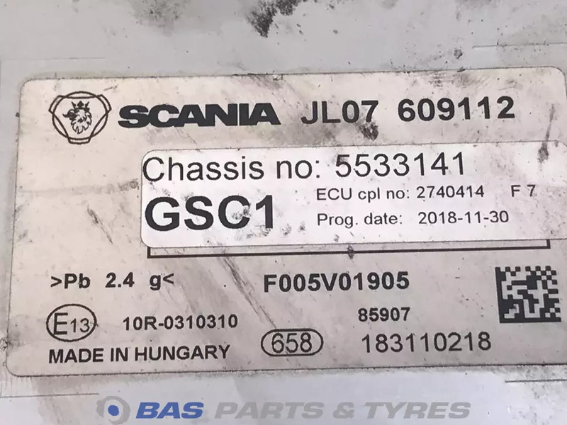 Scania Regeleenheid GSC1 Scania 2740414 - Sistem listrik untuk Truk: gambar 2 Scania Regeleenheid GSC1 Scania 2740414 - Sistem listrik untuk Truk: gambar 2