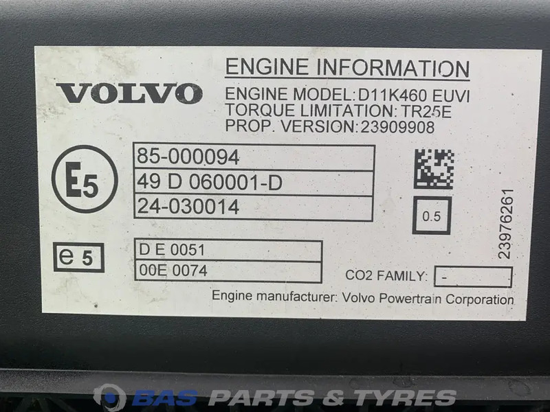 Volvo FM5 Motor Volvo D11K 460 K5 22611917 - Mesin untuk Truk: gambar 5 Volvo FM5 Motor Volvo D11K 460 K5 22611917 - Mesin untuk Truk: gambar 5