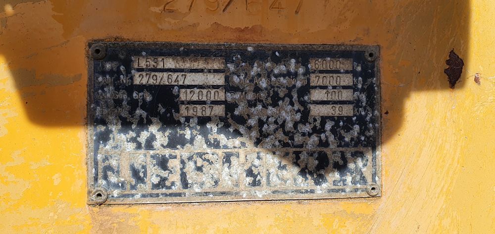 LIEBHERR L531 N/S: 279/647 - Wheel loader: gambar 4 LIEBHERR L531 N/S: 279/647 - Wheel loader: gambar 4