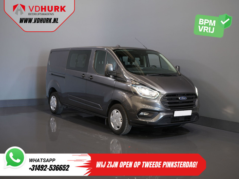 Ford Transit Custom 320 2.0 TDCI 130 pk Aut. L2 Trend BPM VRIJ! Dubbel Cabine DC Carplay/ Stoelverw./ PDC/ Cruise/ Trekhaak/ Airco - Van kecil, Van kombi: gambar 1 Ford Transit Custom 320 2.0 TDCI 130 pk Aut. L2 Trend BPM VRIJ! Dubbel Cabine DC Carplay/ Stoelverw./ PDC/ Cruise/ Trekhaak/ Airco - Van kecil, Van kombi: gambar 1