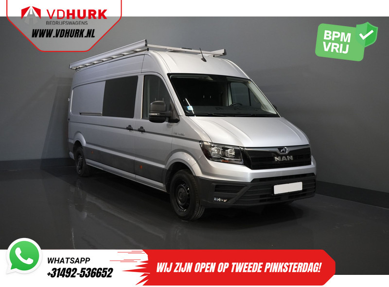 MAN TGE 3.180 180 pk DSG Aut. L4H3 DC Dubbel Cabine BPM VRIJ! 7 pers./ 270Gr. Deuren/ Carplay/ Imperiaal + Trap/ Gev.Stoel/ Cruise/ Came - Van panel, Van kombi: gambar 1 MAN TGE 3.180 180 pk DSG Aut. L4H3 DC Dubbel Cabine BPM VRIJ! 7 pers./ 270Gr. Deuren/ Carplay/ Imperiaal + Trap/ Gev.Stoel/ Cruise/ Came - Van panel, Van kombi: gambar 1