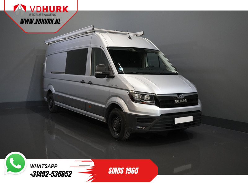 MAN TGE 3.180 180 pk DSG Aut. L4H3 DC Dubbel Cabine BPM VRIJ! 7 pers./ 270Gr. Deuren/ Carplay/ Imperiaal + Trap/ Gev.Stoel/ Cruise/ Came - Van kecil, Van kombi: gambar 1 MAN TGE 3.180 180 pk DSG Aut. L4H3 DC Dubbel Cabine BPM VRIJ! 7 pers./ 270Gr. Deuren/ Carplay/ Imperiaal + Trap/ Gev.Stoel/ Cruise/ Came - Van kecil, Van kombi: gambar 1