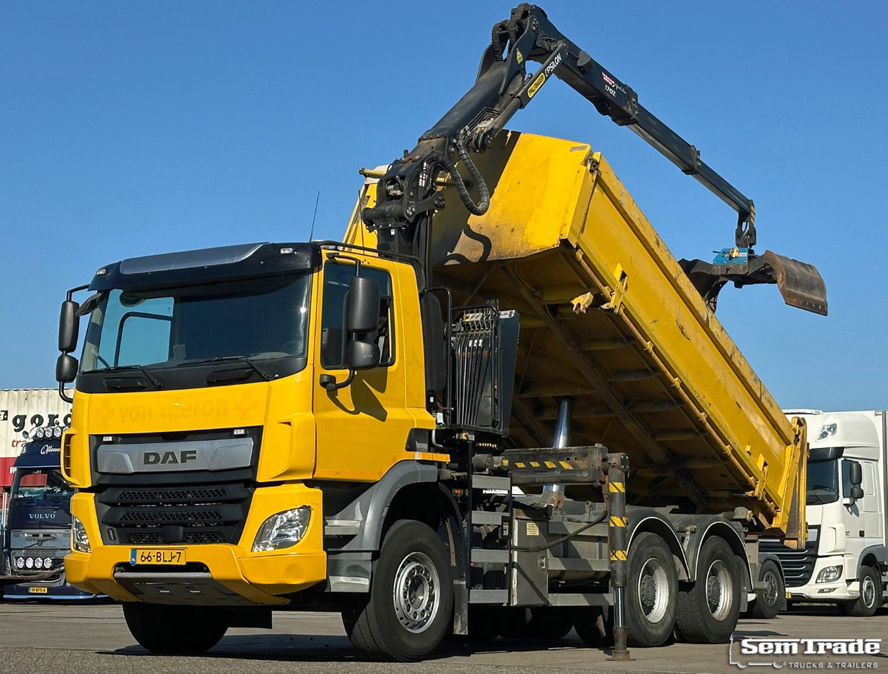 DAF CF 410 FAT 6X4 188.000 KM Palfinger 17 TON/Meter Kraan 2 Zijdige Ruizeveld K - Truk derek: gambar 1 DAF CF 410 FAT 6X4 188.000 KM Palfinger 17 TON/Meter Kraan 2 Zijdige Ruizeveld K - Truk derek: gambar 1