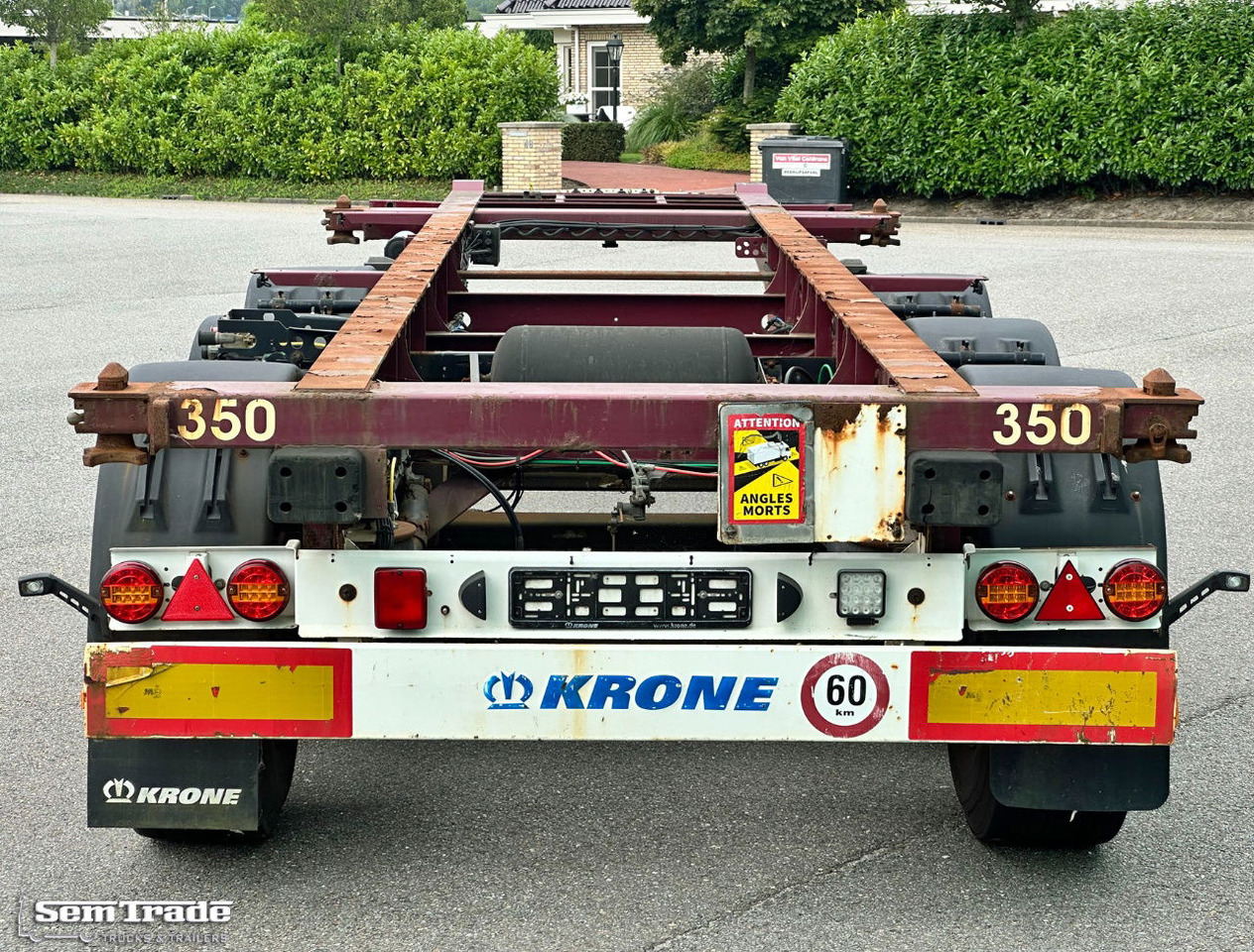Krone SD 27 BPW Axles Lift Axle Disc Brakes Belgium-Trailer - Semi-trailer pengangkut mobil: gambar 4 Krone SD 27 BPW Axles Lift Axle Disc Brakes Belgium-Trailer - Semi-trailer pengangkut mobil: gambar 4