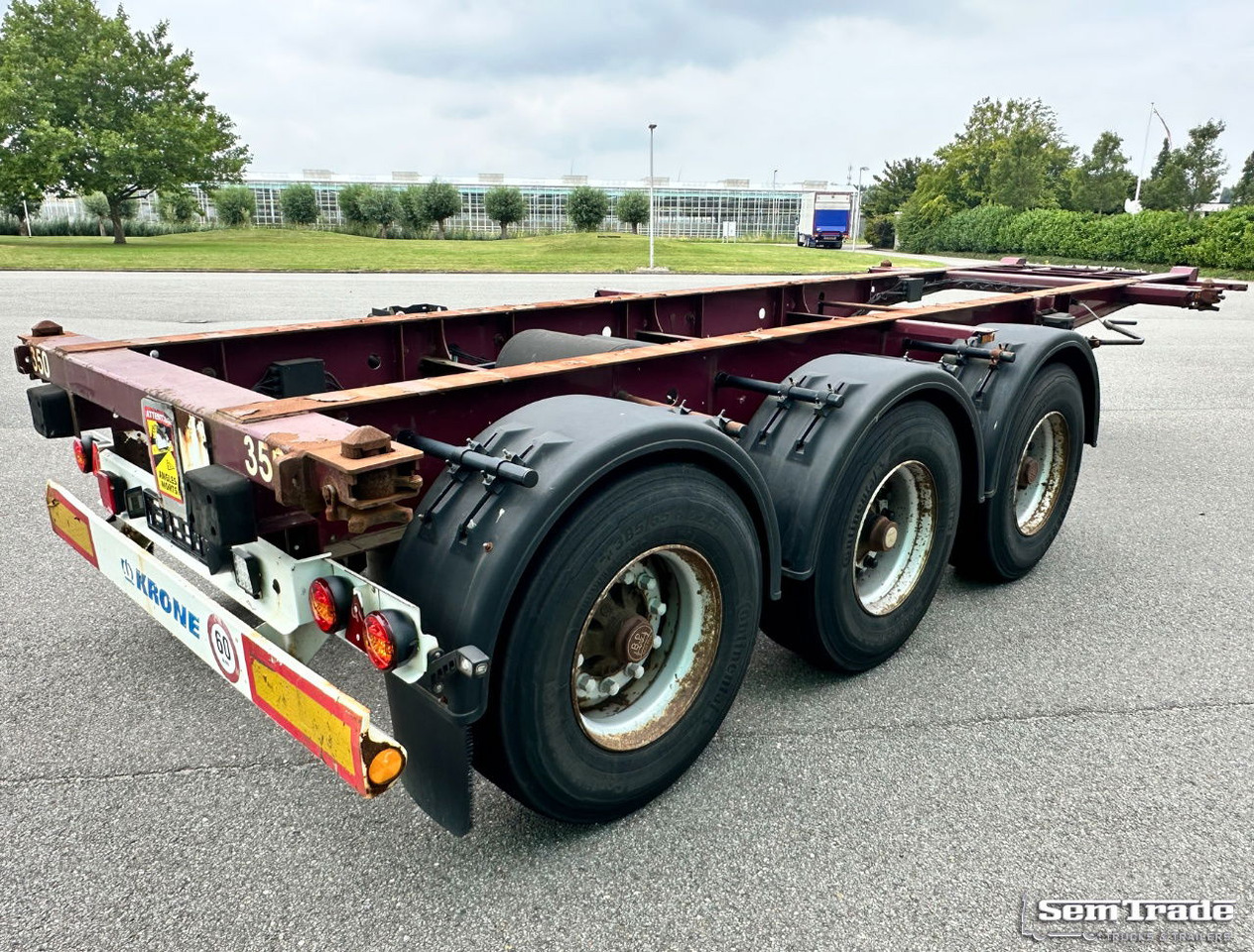 Krone SD 27 BPW Axles Lift Axle Disc Brakes Belgium-Trailer - Semi-trailer pengangkut mobil: gambar 5 Krone SD 27 BPW Axles Lift Axle Disc Brakes Belgium-Trailer - Semi-trailer pengangkut mobil: gambar 5