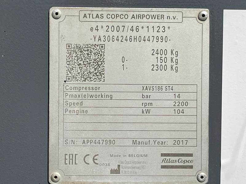 Atlas-Copco XAVS 186 JD - N - Kompresor udara: gambar 5 Atlas-Copco XAVS 186 JD - N - Kompresor udara: gambar 5