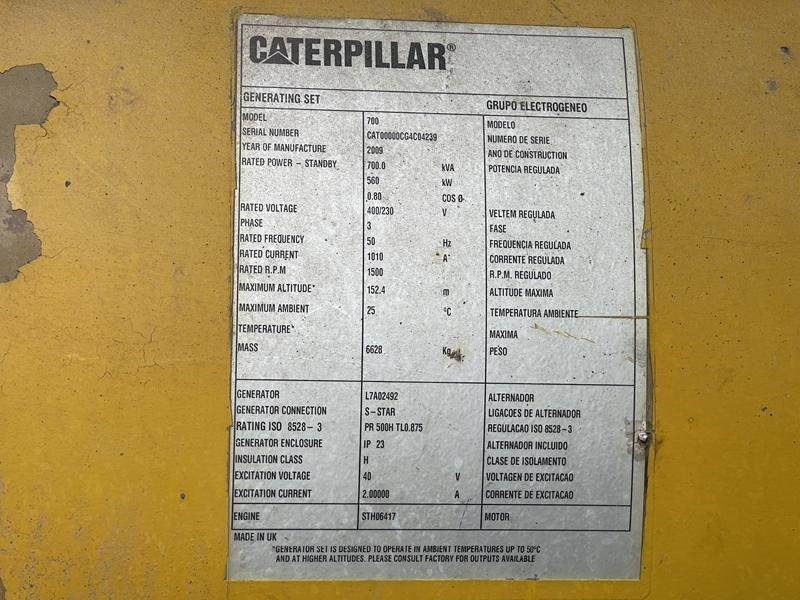 Cat C 18 - 700 - Genset: gambar 3 Cat C 18 - 700 - Genset: gambar 3
