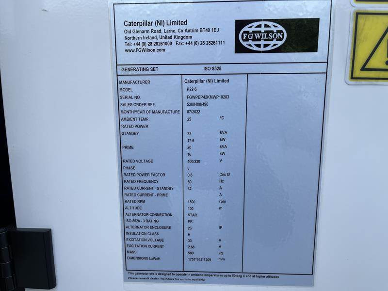 FG Wilson P 22 - 6 - Genset: gambar 4 FG Wilson P 22 - 6 - Genset: gambar 4