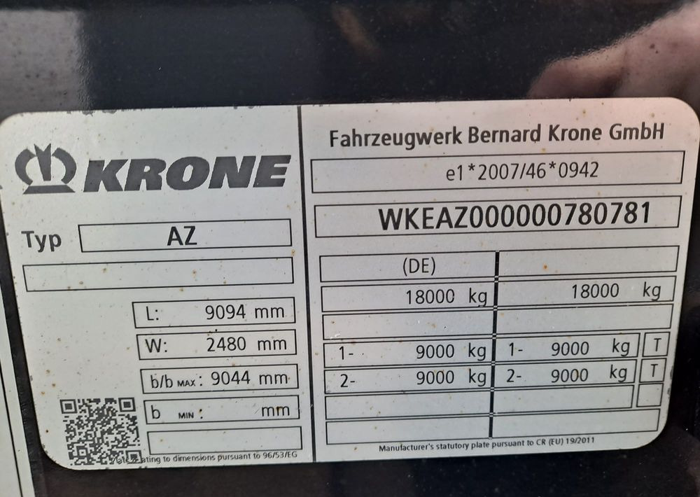 Krone Przyczepa BDF Krone - Trailer pengangkut mobil: gambar 4 Krone Przyczepa BDF Krone - Trailer pengangkut mobil: gambar 4
