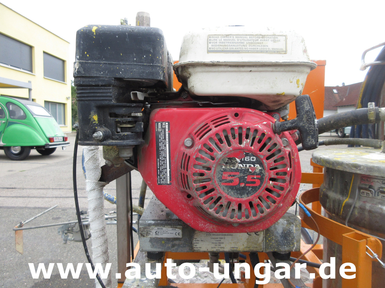 Graco LineLazer II 5900 auf Zindel VarioZet Linedriver Perlstreuer + Airless-Farb-Spritze Hofmann - Mesin aspal: gambar 4 Graco LineLazer II 5900 auf Zindel VarioZet Linedriver Perlstreuer + Airless-Farb-Spritze Hofmann - Mesin aspal: gambar 4