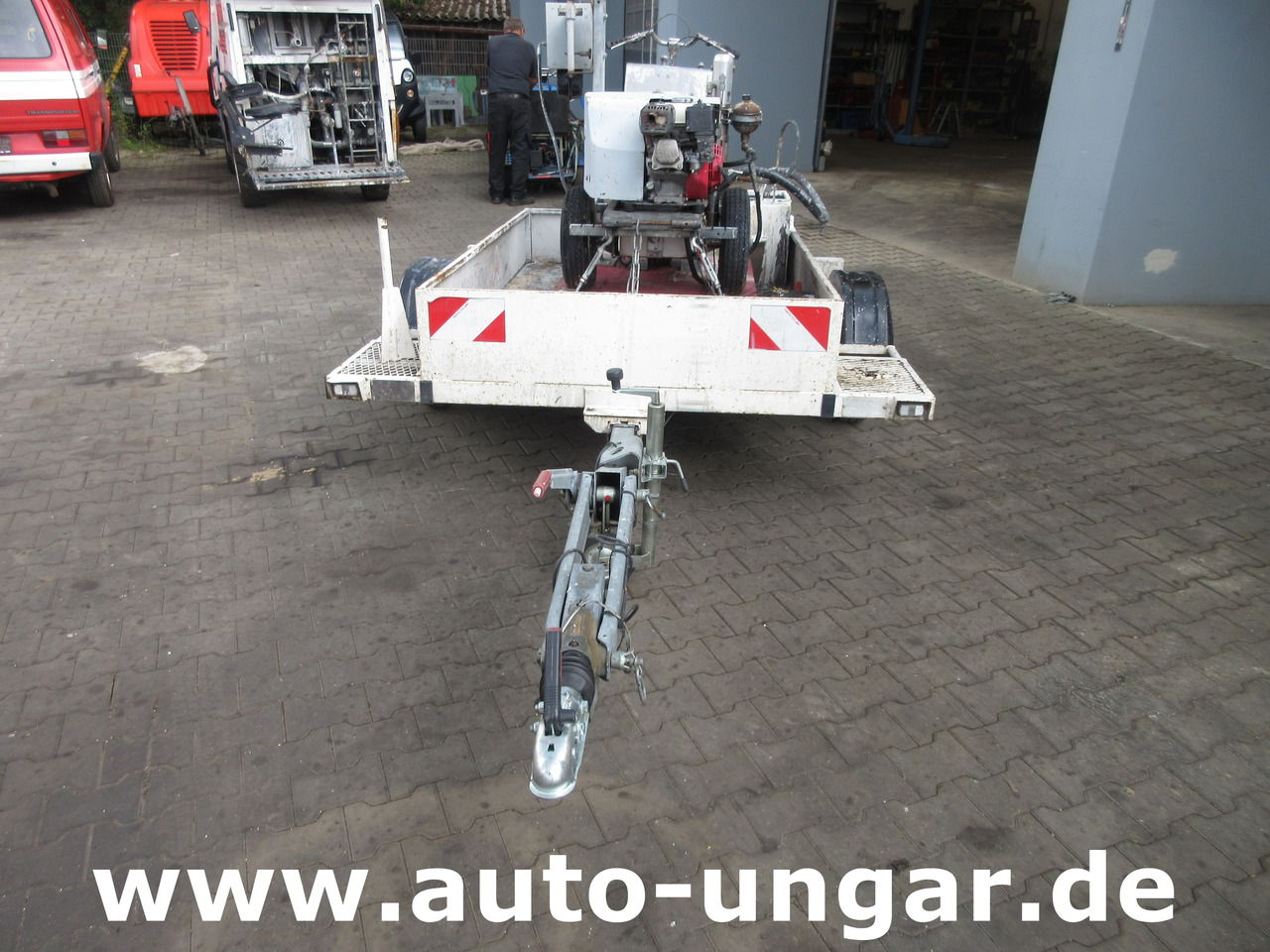 Graco Zebra 5 Airless Traceuse Markiermaschine Roadmarking Machine mit Trailer Hofmann - Mesin aspal: gambar 2 Graco Zebra 5 Airless Traceuse Markiermaschine Roadmarking Machine mit Trailer Hofmann - Mesin aspal: gambar 2