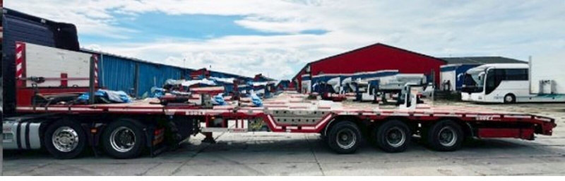 Bodex 53t/40t/28m teleskop ADR no ramp - Semi-trailer low bed: gambar 2 Bodex 53t/40t/28m teleskop ADR no ramp - Semi-trailer low bed: gambar 2