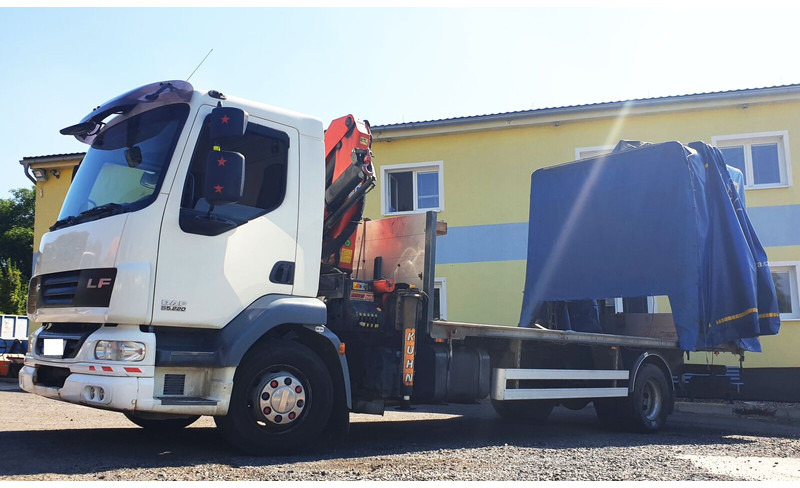 DAF 15t LF55.220 +Palfinger PK8500 - Truk dengan terpal samping, Truk derek: gambar 1 DAF 15t LF55.220 +Palfinger PK8500 - Truk dengan terpal samping, Truk derek: gambar 1