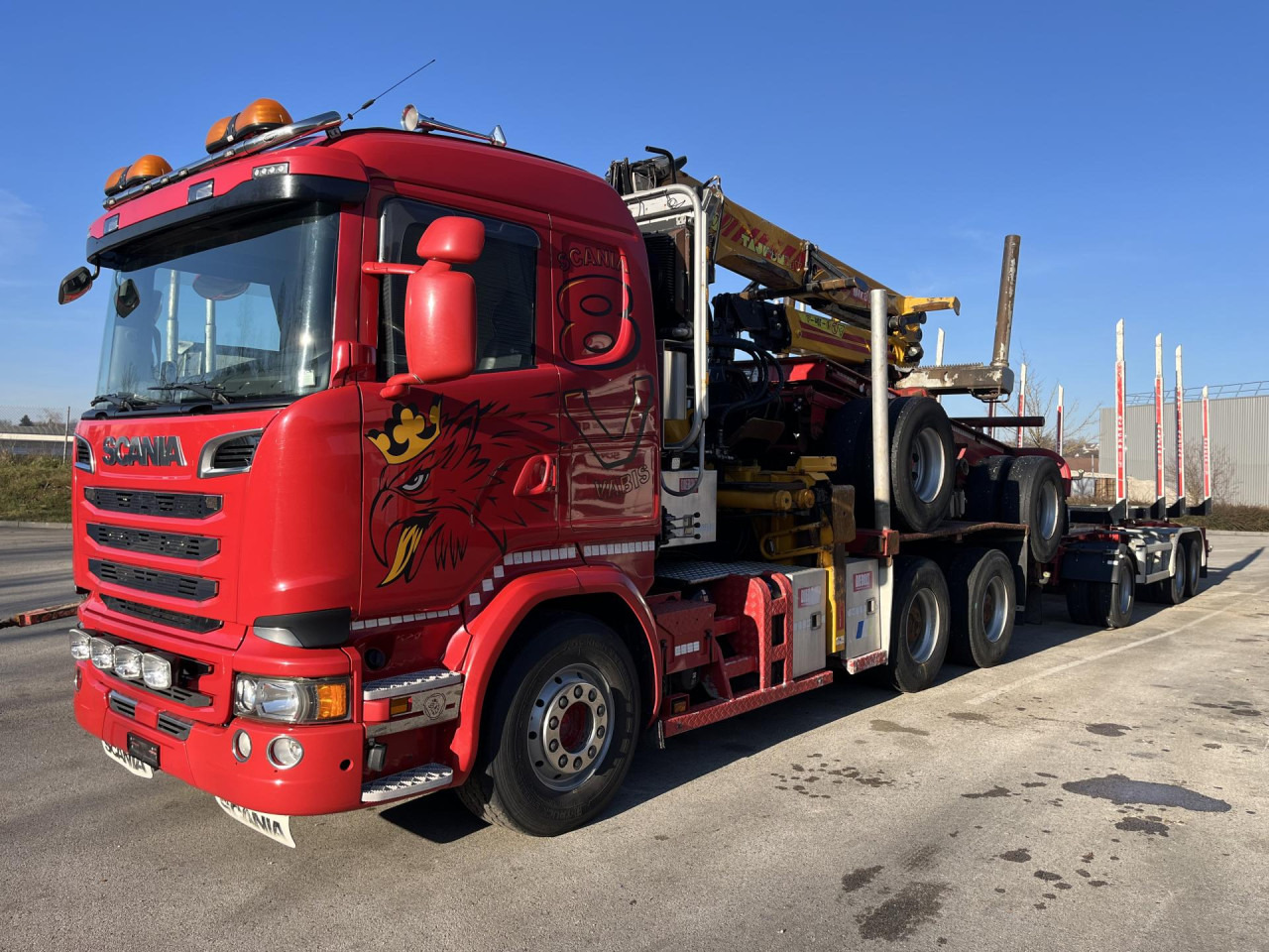 SCANIA porteur + grue AR cabine - Truk sasis: gambar 2 SCANIA porteur + grue AR cabine - Truk sasis: gambar 2