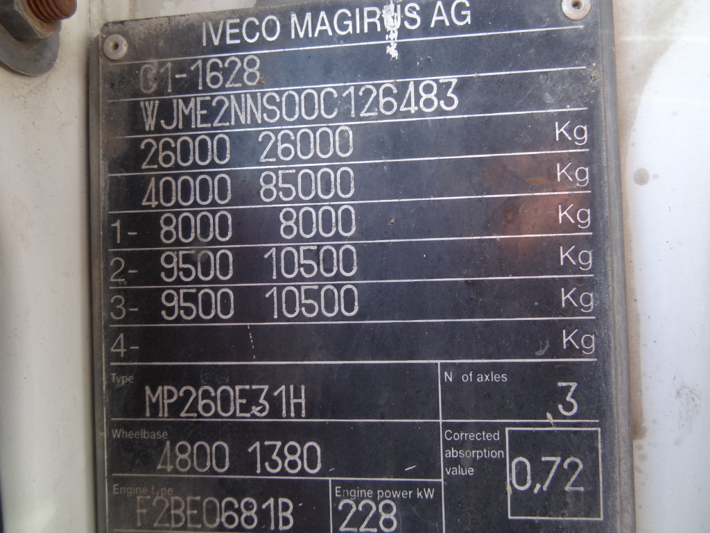 Iveco EuroTrakker 260E31 6X4 Palfinger 36002 - Truk derek, Truk flatbed: gambar 3 Iveco EuroTrakker 260E31 6X4 Palfinger 36002 - Truk derek, Truk flatbed: gambar 3