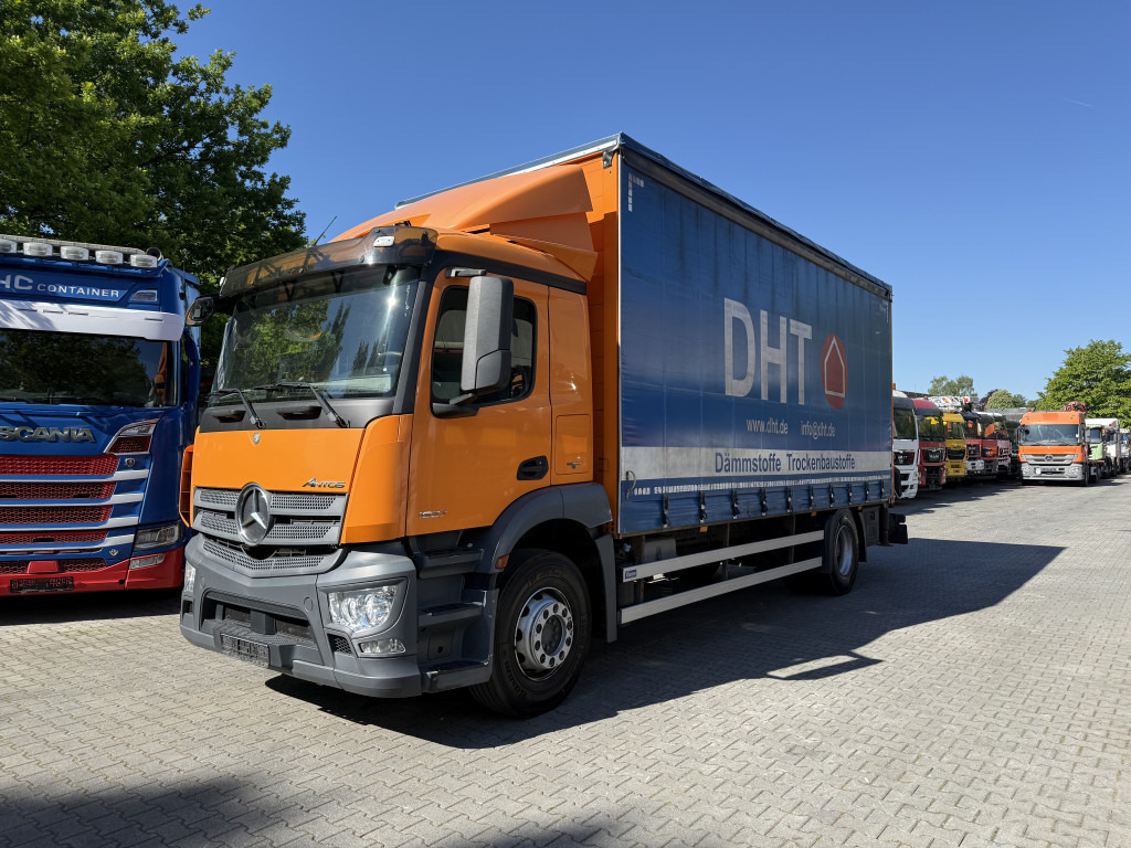 Mercedes-Benz Actros 1827 Kran Palfinger PK 9002 - Truk flatbed, Truk derek: gambar 1 Mercedes-Benz Actros 1827 Kran Palfinger PK 9002 - Truk flatbed, Truk derek: gambar 1