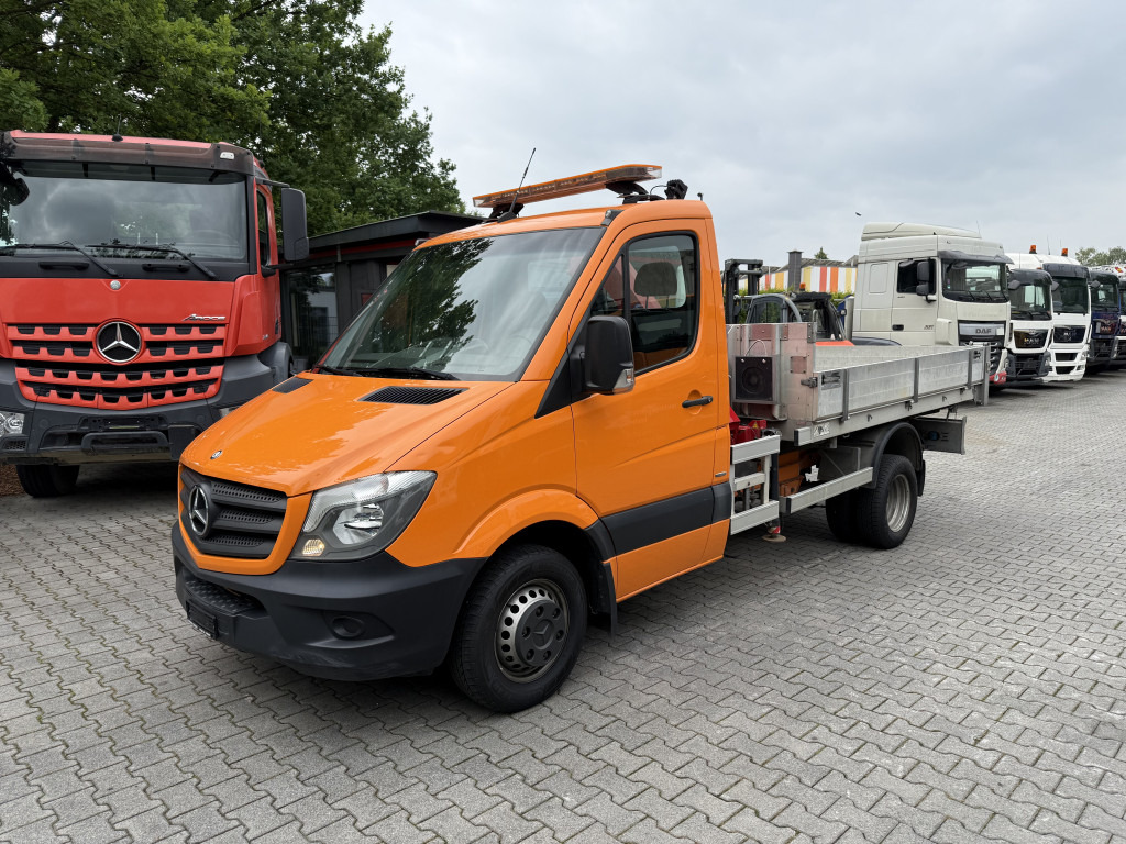 Mercedes-Benz Sprinter 516 Kipper mit Kran HMF 270 - Van jungkit: gambar 1 Mercedes-Benz Sprinter 516 Kipper mit Kran HMF 270 - Van jungkit: gambar 1