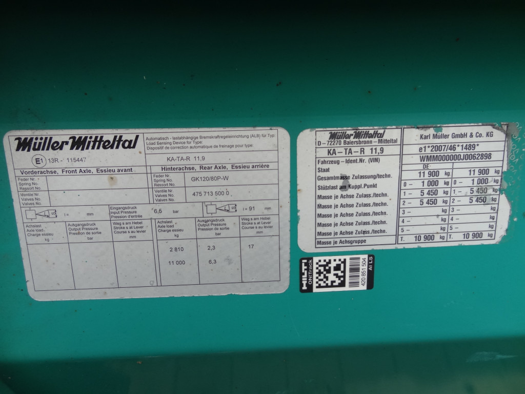Müller Mitteltal TA-2 mit Rampen - Trailer jungkit: gambar 4 Müller Mitteltal TA-2 mit Rampen - Trailer jungkit: gambar 4