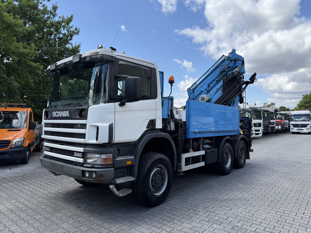 Scania P124 360 6X6 Palfinger 48000 bis 32 Meter - Truk derek, Truk flatbed: gambar 1 Scania P124 360 6X6 Palfinger 48000 bis 32 Meter - Truk derek, Truk flatbed: gambar 1