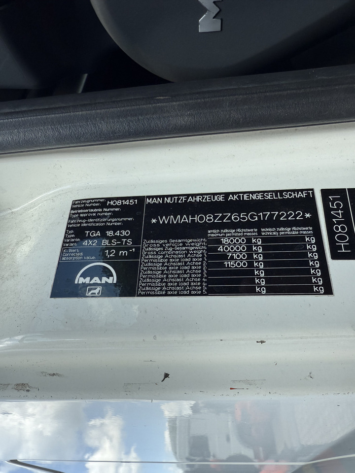 MAN TGA 18.430 Kran Palfinger 16502 Jib 26.5 Meter - Tractor head: gambar 5 MAN TGA 18.430 Kran Palfinger 16502 Jib 26.5 Meter - Tractor head: gambar 5