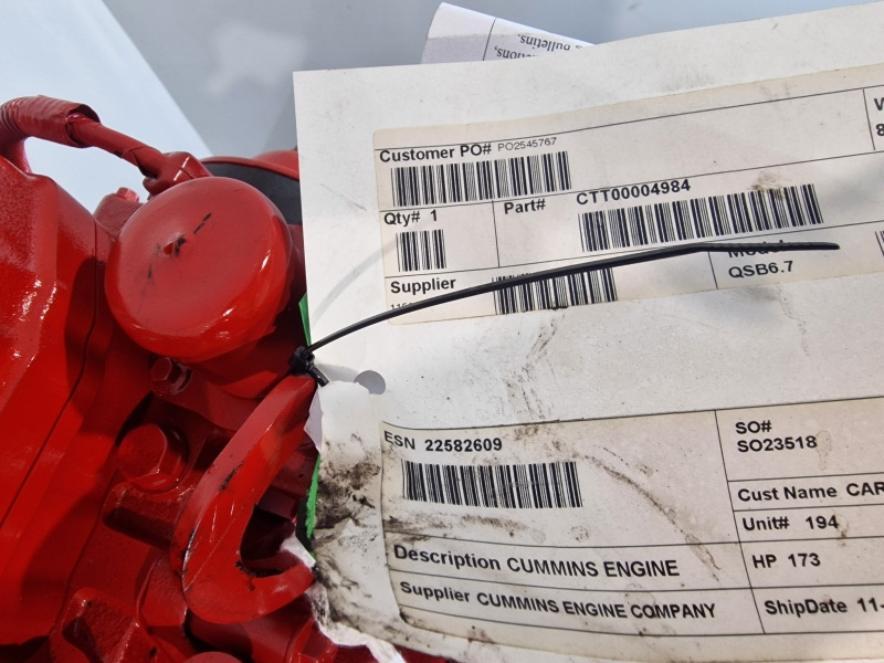 Cummins QSB6.7 CPL4990 New Engine (Plant) - Mesin untuk Peralatan konstruksi: gambar 2 Cummins QSB6.7 CPL4990 New Engine (Plant) - Mesin untuk Peralatan konstruksi: gambar 2