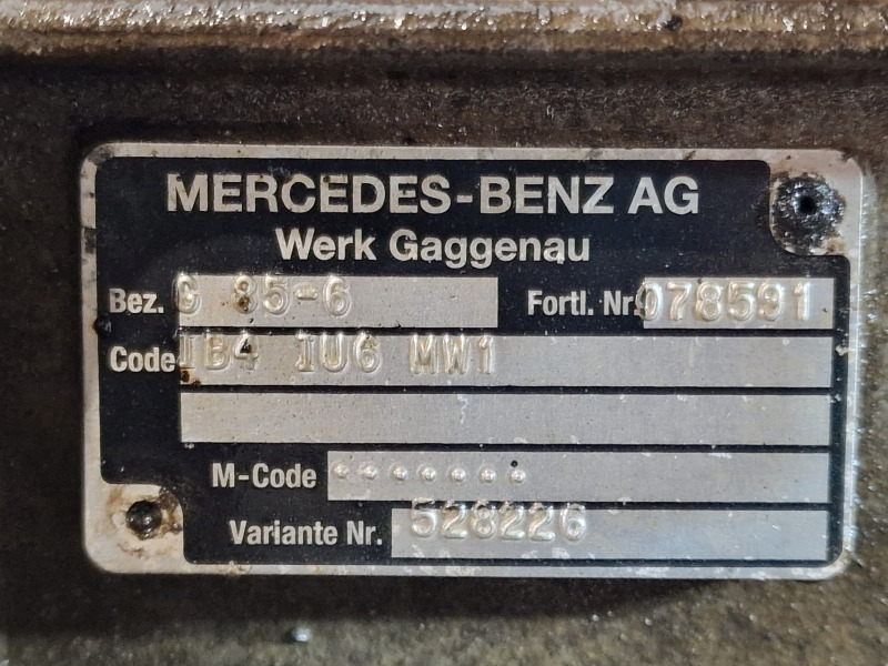 Mercedes Benz G85-6 Gearbox - Gearbox: gambar 2 Mercedes Benz G85-6 Gearbox - Gearbox: gambar 2