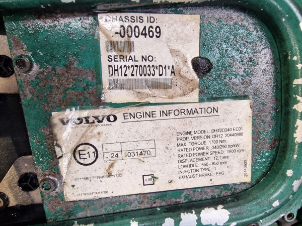 Volvo DH12D340 EC01 Engine (Bus) - Mesin: gambar 2 Volvo DH12D340 EC01 Engine (Bus) - Mesin: gambar 2