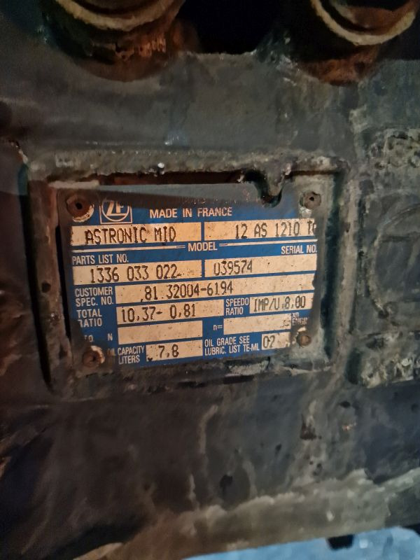 ZF Astronic 12AS1210TO Gearbox - Gearbox: gambar 2 ZF Astronic 12AS1210TO Gearbox - Gearbox: gambar 2