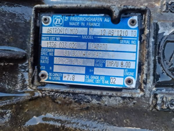 ZF Astronic 12AS1210TO Gearbox - Gearbox: gambar 2 ZF Astronic 12AS1210TO Gearbox - Gearbox: gambar 2