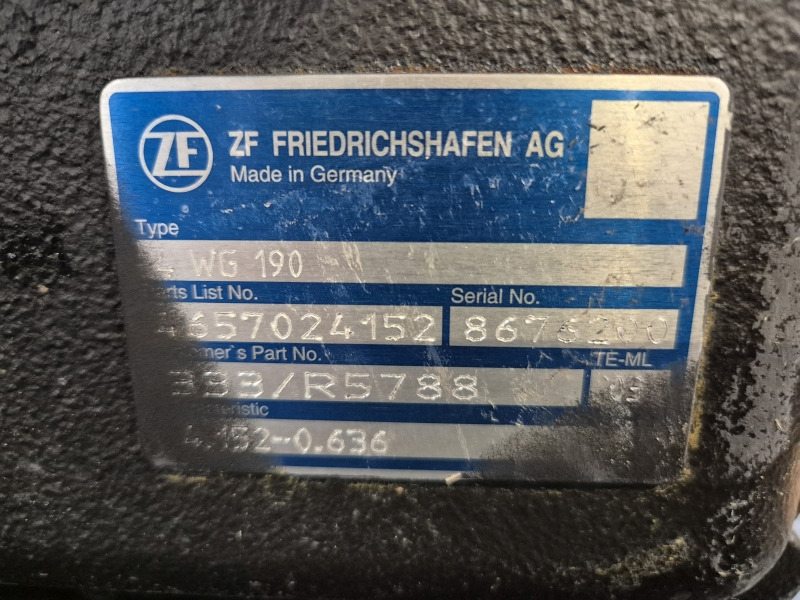 ZF Industrial JCB 4WG190 333/R5788 New Gearbox (Plant) - Gearbox untuk Peralatan konstruksi: gambar 2 ZF Industrial JCB 4WG190 333/R5788 New Gearbox (Plant) - Gearbox untuk Peralatan konstruksi: gambar 2