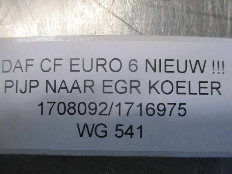 DAF CF 1708092/1716975 PIJP NAAR EGR KOELER EURO 6 NIEUW!!! - Sistem pemasukan udara untuk Truk: gambar 3 DAF CF 1708092/1716975 PIJP NAAR EGR KOELER EURO 6 NIEUW!!! - Sistem pemasukan udara untuk Truk: gambar 3