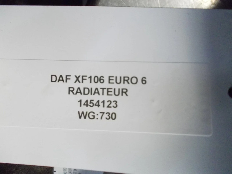 DAF XF106 1454123 RADIATEUR EURO 6 - Suku Cadang AC untuk Truk: gambar 3 DAF XF106 1454123 RADIATEUR EURO 6 - Suku Cadang AC untuk Truk: gambar 3