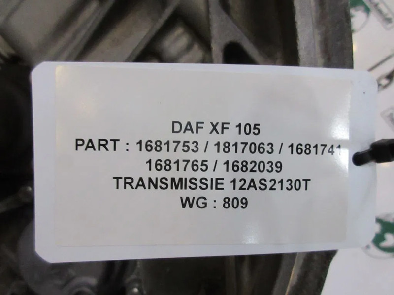 Gearbox untuk Truk DAF XF106 1681753 / 1817063 / 1681741 TRANSMISSIE 12 AS 2130 TD EURO 5: gambar 7 Gearbox untuk Truk DAF XF106 1681753 / 1817063 / 1681741 TRANSMISSIE 12 AS 2130 TD EURO 5: gambar 7