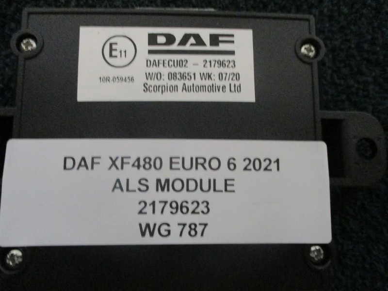 DAF XF480 2179623 ALS MODULE EURO 6 MODEL 2021 - Sistem listrik untuk Truk: gambar 2 DAF XF480 2179623 ALS MODULE EURO 6 MODEL 2021 - Sistem listrik untuk Truk: gambar 2