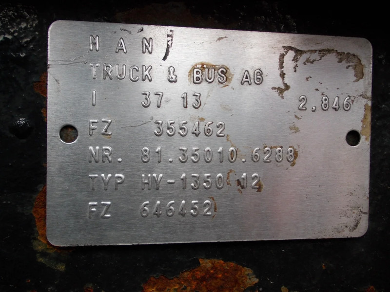 As roda belakang untuk Truk MAN 81.35003-7671 // 81.35010-6288/HY-1350.12 2,846 RETIO EURO 6: gambar 9 As roda belakang untuk Truk MAN 81.35003-7671 // 81.35010-6288/HY-1350.12 2,846 RETIO EURO 6: gambar 9