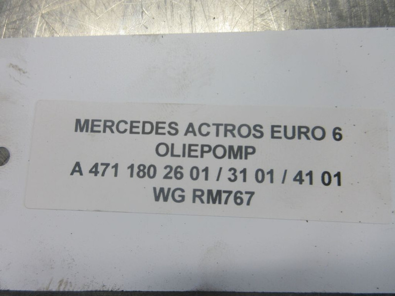 Mercedes-Benz A 471 180 26 01 / 31 01 / 41 01 OLIEPOMP OM471LA EURO 6 - Pompa minyak untuk Truk: gambar 5 Mercedes-Benz A 471 180 26 01 / 31 01 / 41 01 OLIEPOMP OM471LA EURO 6 - Pompa minyak untuk Truk: gambar 5