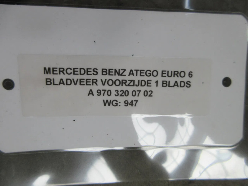 Mercedes-Benz A 970 320 07 02 BLADVEER ATEGO 918 EURO 6 VOOR - Suspensi baja untuk Truk: gambar 5 Mercedes-Benz A 970 320 07 02 BLADVEER ATEGO 918 EURO 6 VOOR - Suspensi baja untuk Truk: gambar 5