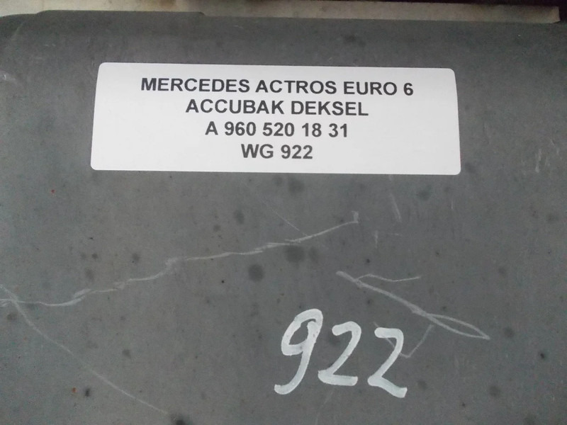 Mercedes-Benz ACTROS A 960 520 18 31 ACCUBAK DEKSEL EURO 6 - Baterai untuk Truk: gambar 3 Mercedes-Benz ACTROS A 960 520 18 31 ACCUBAK DEKSEL EURO 6 - Baterai untuk Truk: gambar 3