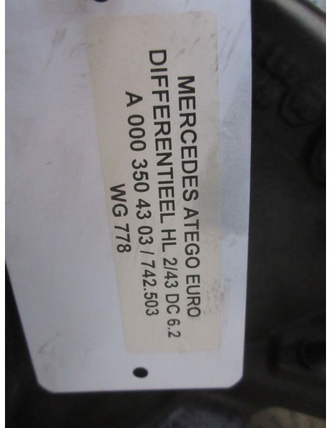 Gigi diferensial untuk Truk Mercedes-Benz ATEGO A 000 350 43 03 DIFFERENTIEEL HL 2/43 DC6.2 742.503 RATIO 3,636: gambar 6 Gigi diferensial untuk Truk Mercedes-Benz ATEGO A 000 350 43 03 DIFFERENTIEEL HL 2/43 DC6.2 742.503 RATIO 3,636: gambar 6