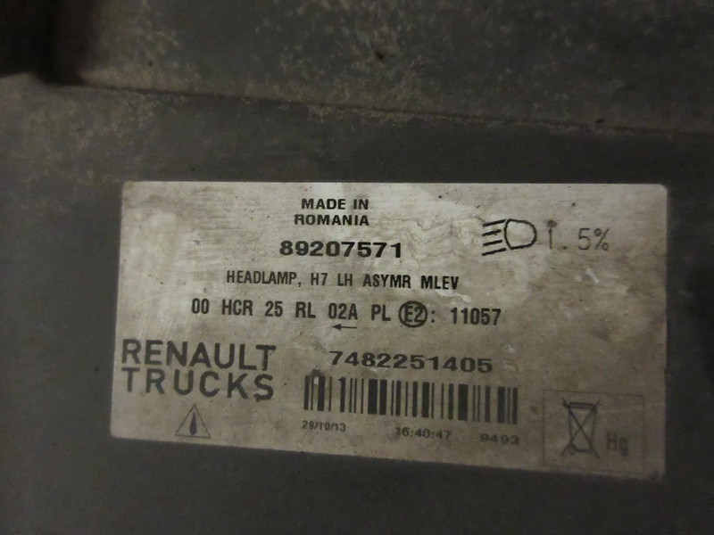 Renault 7482251239 KOPLAMP RENAULT T 480 EURO 6 LINKS - Lampu depan untuk Truk: gambar 4 Renault 7482251239 KOPLAMP RENAULT T 480 EURO 6 LINKS - Lampu depan untuk Truk: gambar 4