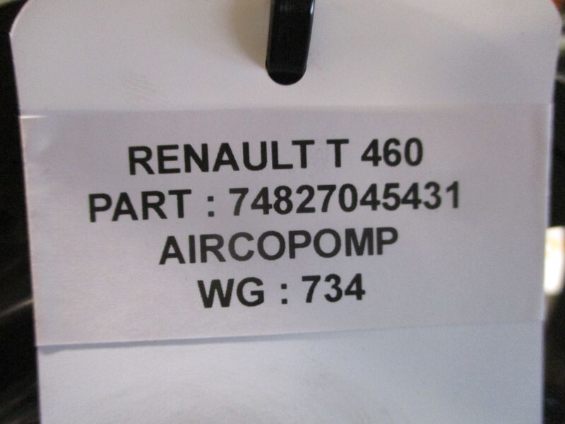 Renault 74827045431 aircopomp T 460 euro 6 - Suku Cadang AC untuk Truk: gambar 3 Renault 74827045431 aircopomp T 460 euro 6 - Suku Cadang AC untuk Truk: gambar 3